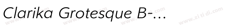Clarika Grotesque B字体转换